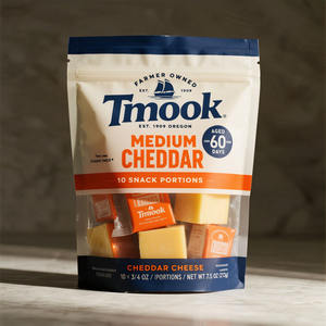 Bolsas de Plástico con Fondo Plano y Cierre Hermético Reutilizables, Impresas a Medida, de Grado Alimenticio para Alimentos Congelados, para Envasar Queso Rallado - Product Image 4