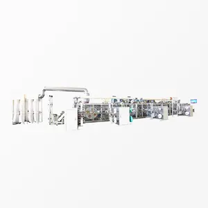 full servo t shape zero waste elastic ear baby diaper production line