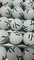 Balles de golf à points noirs pour simulateur de golf, balles d'entraînement spécifiques avec marques de points