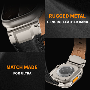 Correa de Cuero Genuino Suitisbest de 44/49MM, <span class=keywords><strong>Ultra</strong></span> Resistente y Duradera para Hombres y Mujeres, Compatible con <span class=keywords><strong>Apple</strong></span> <span class=keywords><strong>Watch</strong></span> IWatch - Product Image 5