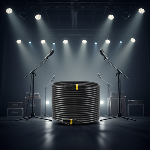 Paquete de 2 cables de micrófono DMX equilibrados Blindados de 100 pies chapados en oro de 3 pines XLR macho hembra cables de iluminación de escenario para micrófonos - Product Image 2