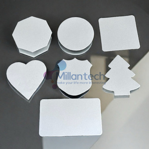 White Sublimation Aluminum Magnetic Metal Printable Fridge Blanks Customizable Promotional Sublimation Fridge Magnets