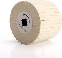 Rueda de Fieltro de Lana de 19 mm con Bloqueo Cruzado para Acondicionamiento y Pulido de Superficies, Herramienta Abrasiva