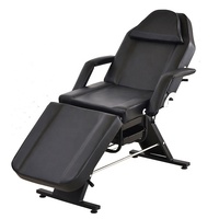 Table de massage pliable de luxe de haute qualité à trois sections pour salon de beauté