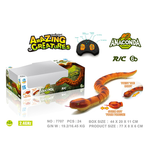 JiaHuiFeng 2021, Venta Caliente al por Mayor, <span class=keywords><strong>Serpiente</strong></span> de Juguete de Plástico con Control Remoto de 2.4Ghz, <span class=keywords><strong>Boa</strong></span> Constrictora Flexible, Regalo de Broma, Truco - Product Image 5