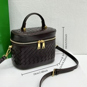 Sac à main tissé pour <span class=keywords><strong>femme</strong></span> avec poignée supérieure, fermeture à double fermeture éclair et bandoulière réglable - Product Image 5