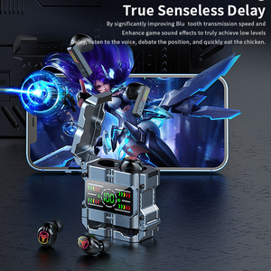 2025 <span class=keywords><strong>M60</strong></span>หูฟังไร้สายคู่หูฟังควบคุมด้วยระบบสัมผัสเสียง HiFi หูฟังแสดงผลแบบดิจิตอล TWS พร้อมปลั๊กเสียบชิป JL สองคู่ - Product Image 3