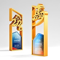 Trophée créatif en résine cristalline artificielle personnalisé, Nouvelle Médaille 2026, pour Employé Exceptionnel, Champion de l'Année, Cheval, Imprimé en 3D, Haut de gamme