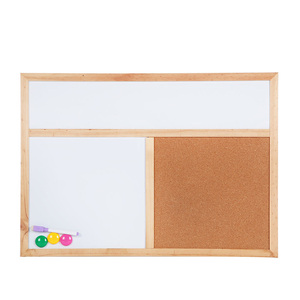 非常适合待办事项列表信息木框磁性白板软木板组合 - Product Image 1