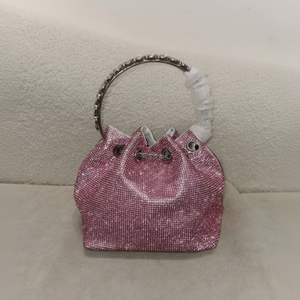 Silver All Over <b>Crystal</b> Portable Custom Handheld Casual Evening Clutch Ladies <b>Bag</b> Fashion Rhinestone Elegant Women Mini Handbag - Product Image 1