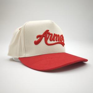 Casquette de baseball unisexe en coton brodée 3D avec lettres grand format bicolores en forme de A, personnalisable en gros - Product Image 6