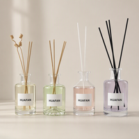 Bouteille diffuseur de parfum en verre cylindrique 150ml 200ml 250ml, emballage pour parfum