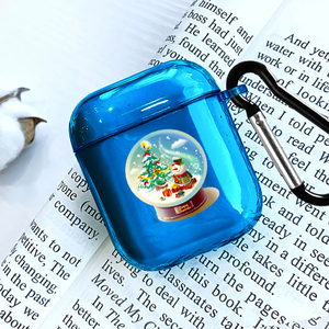 Cubierta de teléfono de PC a prueba de golpes suave impresa en 3D de Navidad de lujo para AirPods Pro 2 Protección transparente con embalaje de muestra gratis - Product Image 5