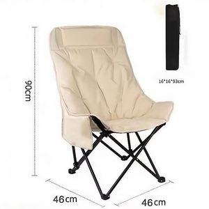 Portable Modern Design <b>Moon</b> Foldable Lawn <b>Chair</b> for Garden & <b>Camping</b> Outdoor Furniture - Product Image 1