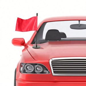 Drapeau magnétique personnalisé de haute qualité pour voiture avec support robuste, fanion publicitaire en gros, logo personnalisé pas cher - Product Image 6