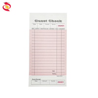 Bloc-notes de commande pour serveur en papier offset personnalisé à une seule couche et une seule partie