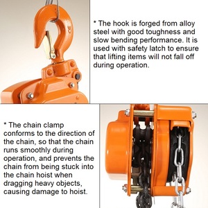 Mới nhất thiết kế chuỗi khối 0.5ton 5ton 10ton giá cấu trúc nhỏ gọn hợp kim thép chuỗi nâng hoist cho kho - Product Image 2