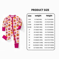 Vente en gros de pyjamas pour tout-petits Halloween, ensemble col rond avec fermeture éclair sur le devant, imprimé personnalisé, adorable combinaison unisexe pour bébé