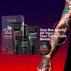 OEM ODM vegano tatuaje cuidado bálsamo Jabón y Loción Gel Etiqueta Privada tatuaje postratamiento kit para clientes - Product Image 1