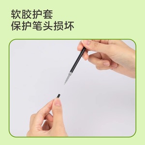 Deli <b>Pen</b> <b>Refill</b> Se154 0.5Mm St Tip Black Quick Dry For Student Writing Office Use - Product Image 3