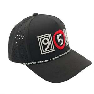 Gorra de Béisbol Clásica Estructurada de 5 Paneles Personalizada, Bordado 3D, Bordado de Cadena, Gorra con Corte Láser - Product Image 1