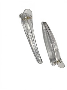 Pince à franges transparente personnalisée en plastique de 9 cm pour femme, antidérapante, avancée, sans trace, pour fixation de cheveux, modèle <span class=keywords><strong>2026</strong></span> - Product Image 3