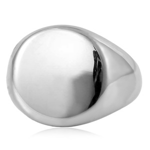 yunnique <b>Titanium</b> Steel Round <b>Ring</b> Plain Geometric Design Unisex Fashion Jewelry Gift - Product Image 4