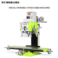 Machine de fraisage universelle verticale NUMOBAMS VM25L Plus 1100W avec moteur sans balais et broche automatique MT3