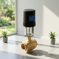 Nouvelle vanne de régulation électrique en plastique et cuivre AC220V 5A durable pour une régulation précise du débit de climatisation et de chauffage