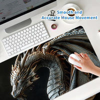 Grand tapis de souris à sublimation pour anime de jeu avec logo en caoutchouc écologique tapis de souris personnalisé blanc noir tapis de bureau blanc