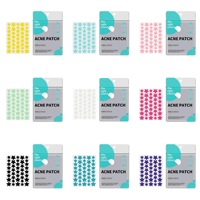 AUSLKA Beauty Patchs Hydrocolloïdes Étoile Authentiques pour l'Acné, Patchs Invisibles pour Boutons et Imperfections, Marque Privée pour Tous Types de Peau