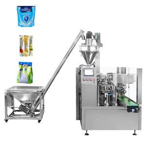Nouvelle machine d'emballage horizontale électrique pour sachets préformés de poudre, pour l'emballage de produits alimentaires, de boissons, de produits divers, de bois, moteur PLC, roulement - Product Image 6