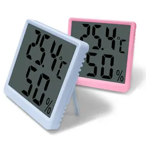ミニ屋内部屋車の温度計ホーム温度センサーメーター用デジタル湿度および温度計