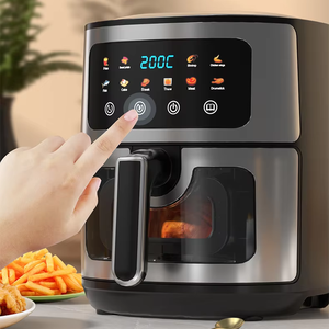 Новое поступление, 6 л, 1400 Вт, умный сенсорный экран, на заказ, без масла, электрическая фритюрница горячего воздуха - Product Image 2