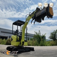 Mini-excavatrice Easy Service EPA avec système hydraulique personnalisé, accessoires pour tarière et brise-roche, pour travaux agricoles et de terrassement en sous-sol