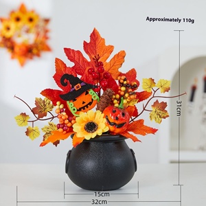 DAMAI Adorno Luminoso de Halloween de Gran Venta, Decoraciones Artificiales de Calabaza para Fiestas y Festivales de Cosecha de Otoño - Product Image 4