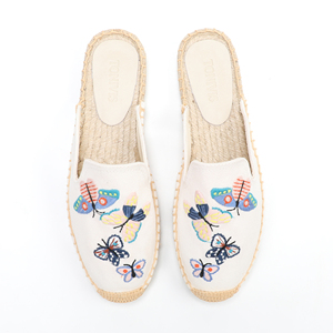 Vendita calda estate ciabatte alla moda per donne Casual ricamo a farfalla traspirante <span class=keywords><strong>sandali</strong></span> espadrillas antiscivolo - Product Image 2