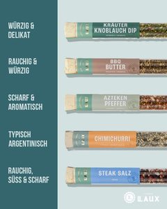 <span class=keywords><strong>Coffret</strong></span> cadeau d'épices pour barbecue Laux Grill, 5 épices de barbecue de qualité supérieure, accessoires pour salade de haute qualité, cadeaux originaux pour hommes et femmes, Pâques - Product Image 3