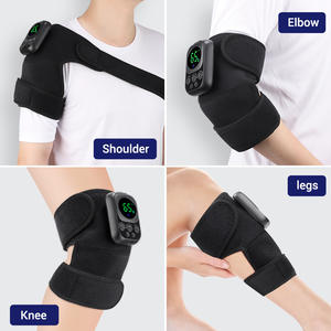 Masseur de genou chauffant et vibrant avec télécommande, coussinets pour coudes et épaules, ceinture de massage articulaire pour soulager la douleur - Product Image 4