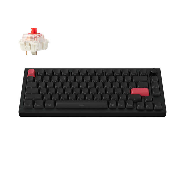 Keychron Q1 Max Tri Mode 75% Mechanical Keyboard Aluminum Gasket Mount QMK VIA Blue Tooth 2.4G Wireless