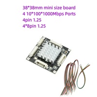 Module de commutateur réseau Gigabit Micro 4 ports DC5-12V 38*38mm 1000 Mbps Commutateur Ethernet PCB pour caméra de vidéosurveillance