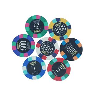 Jetons de poker professionnels surdimensionnés en céramique 19g 55mm ou autres grandes tailles, logo personnalisé, ensemble pour <span class=keywords><strong>casino</strong></span>, club de poker, <span class=keywords><strong>jeu</strong></span> - Product Image 1