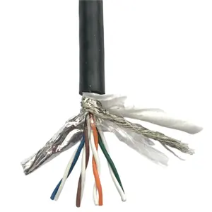 Cable compuesto de alta flexibilidad personalizado de fábrica Cable de red de cobre Stp Cat 5