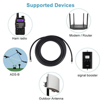 Meilleures ventes LMR400 30m câble N mâle à N femelle extrémité 50 Ohm câble coaxial pour équipement de communication ou