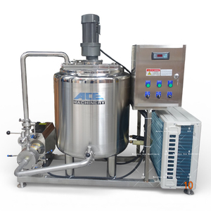 Chauffe-eau Ace Best Price, 1000 litres, 500 litres, horizontal, sanitaire, en acier inoxydable, réservoir de chauffage et de refroidissement du lait en vrac, serpentin - Product Image 1