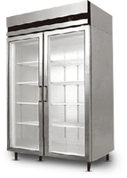 Congélateur vertical de vitrine pour restaurant / Congélateurs de vitrine commerciaux à deux portes vitrées / Congélateur vertical de vitrine