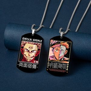 Commercio all'ingrosso Hip Hop Punk Cartoon in acciaio inox Laser ciondolo Dog Tag collana <span class=keywords><strong>Anime</strong></span> per gli uomini - Product Image 3