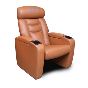 โซฟาโรงหนังสำหรับหนึ่งท่าน หนังสีดำ ปรับเอนได้ รุ่น VIP-01 - Product Image 2