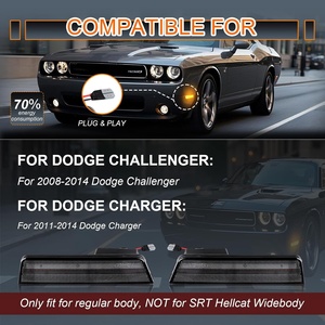 Feux de position latéraux LED Raryloy pour Challenger 2008-2014, pare-chocs avant, lentille fumée ambre, 12V, rétrofit/amélioration - Product Image 6