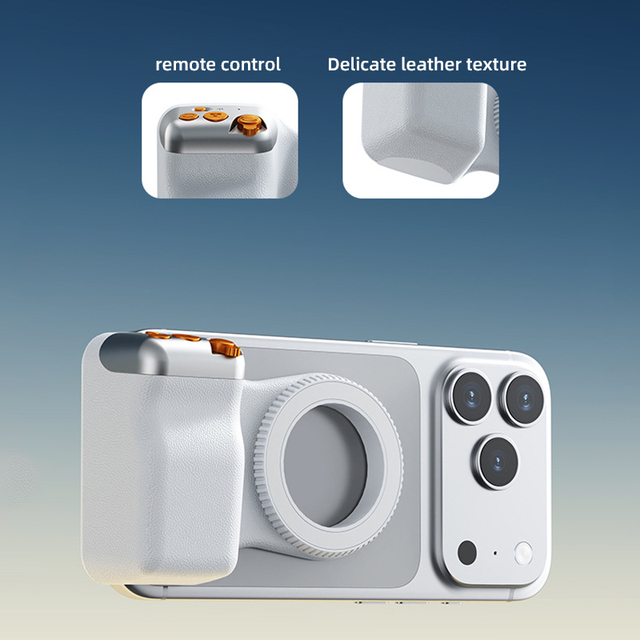 Professional Portable for for Smartphone Camera Shutter Handle Quick Magnetic Attachment Remote Control Adjustable AE